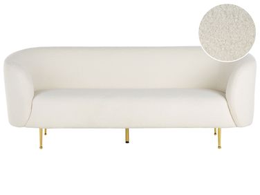 Sofa 3-Sitzer LOEN Bouclé Weiß