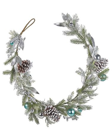 Christmas Garland LLEIDA 150 cm Silver