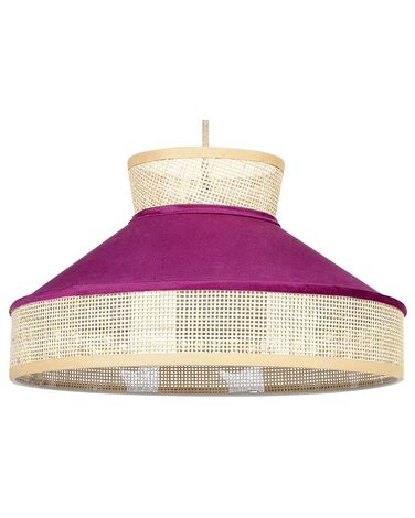Hängeleuchte BATALI Rattan Fuchsia