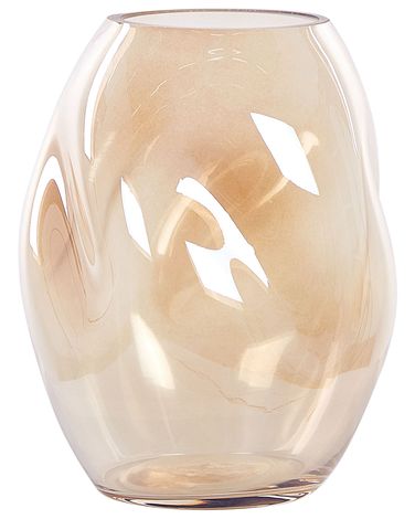 Blumenvase GERAKINI Glas 20 cm Orange