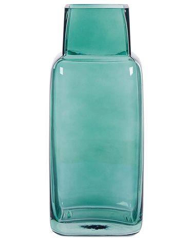Blumenvase MERBAKA Glas 26 cm Smaragdgrün