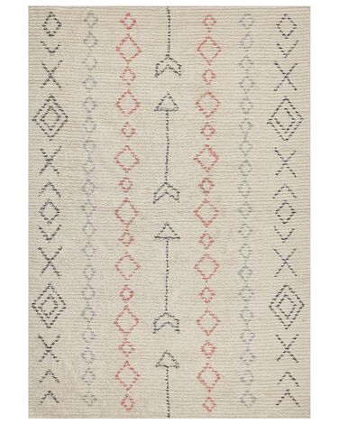 Rug DISPUR Beige 160 x 230 cm Cotton