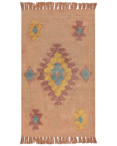 Rug IGDIR Orange 80 x 150 cm Cotton