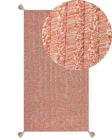 Rug MUGLA Orange 80 x 150 cm Cotton