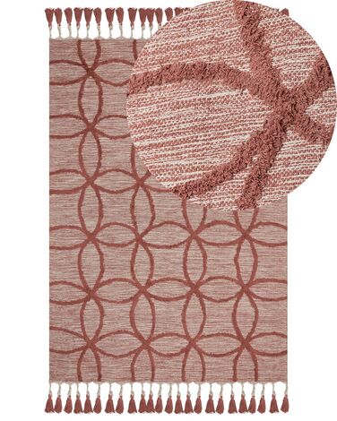 Rug KIRSEHIR Red 140 x 200 cm Cotton