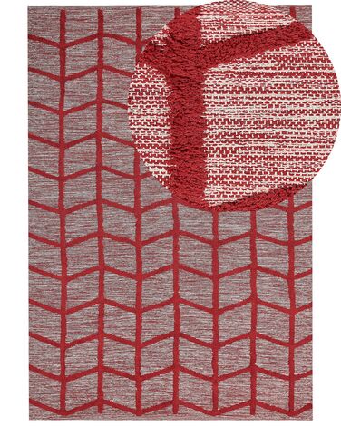 Rug SIVAS Red 160 x 230 cm Cotton