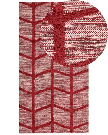 Rug SIVAS Red 80 x 150 cm Cotton