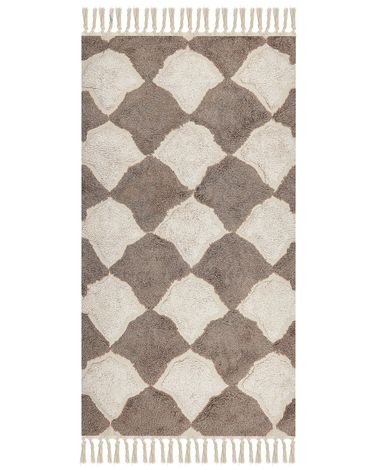 Rug SINOP Beige 80 x 150 cm Cotton