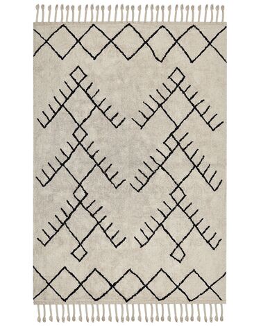 Rug ERLER Light Beige 160 x 230 cm Cotton