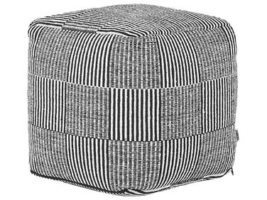 Pouffe PANDRAN Cotton Black/ White