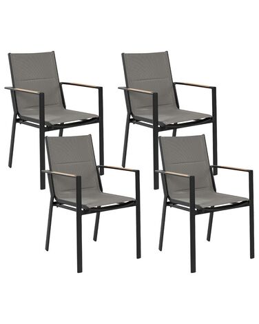 Gartenstuhl BUSSETO Metall Schwarz