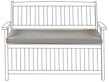 Bench Seat Pad Cushion SOVANA 108 x 45 cm Grey