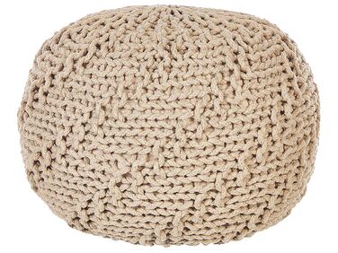 Pouffe PRIENE Cotton Beige