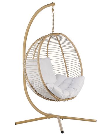 Hängesessel mit Gestell ARCO Metall Beige