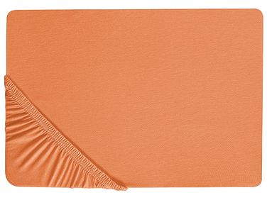 Fitted Sheet JANBU Cotton 140 x 200 cm Orange