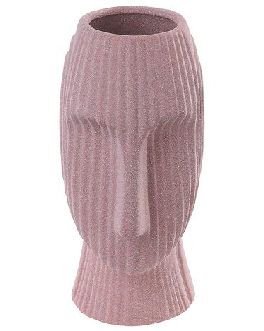 Blumenvase PALLINI Steinzeug 24 cm Pfirsichrosa