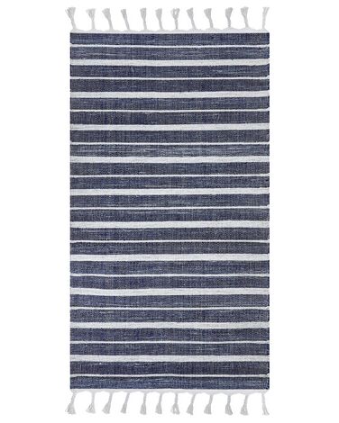 Rug BADEMLI Dark Blue 80 x 150 cm