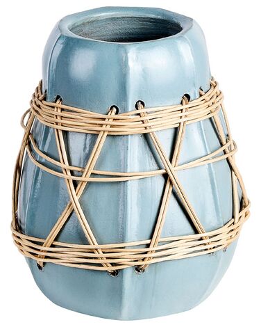 Dekovase KAMERING Keramik 27 cm Blau