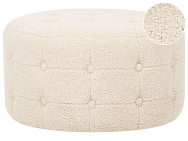 Pouffe TAMPA Boucle Beige