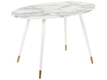 Esstisch GUTIERE Weißer Marmor 120 cm 70 cm