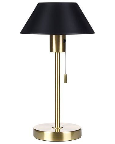 Table Lamp CAPARO Metal Black/ Gold