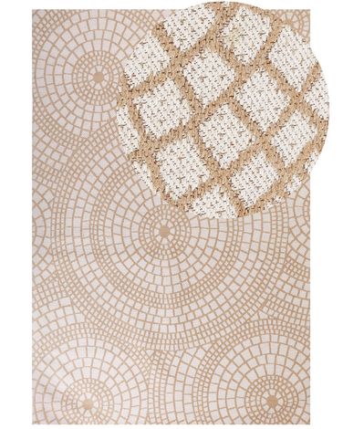 Rug ARIBA White Beige 200 x 300 cm Jute