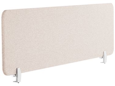 Desk Screen WALLY 160 x 40 cm Beige