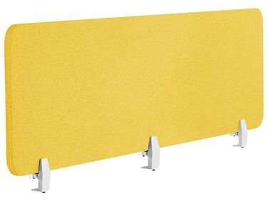 Desk Screen WALLY 180 x 40 cm Yellow