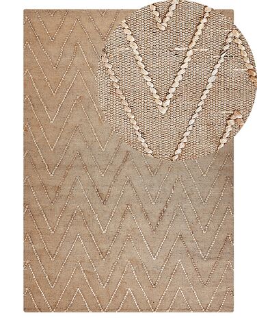 Teppich DADAY Beige 160 x 230 cm Jute