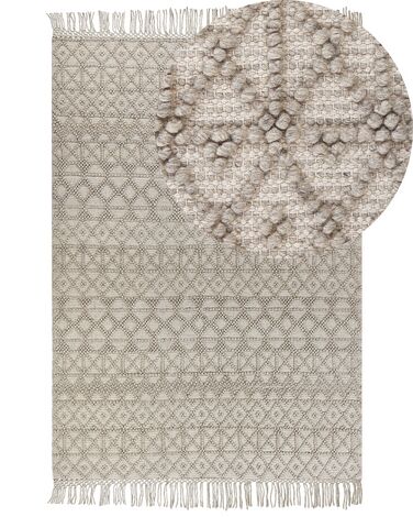 Rug ALUCRA Sand Beige 160 x 230 cm Wool