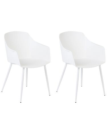 Esszimmerstuhl 2er Set FONDA Weiß
