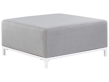 Ottoman ROVIGO Fabric Light Grey
