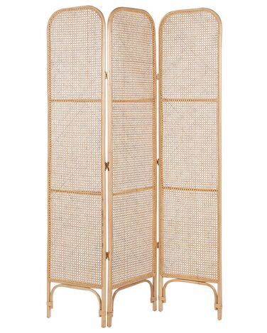3 Panel Room Divider POTENZA Natural 105 cm 180 cm