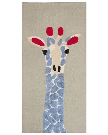 Kinderteppich SAKUBO Bunt 80 x 150 cm Baumwolle