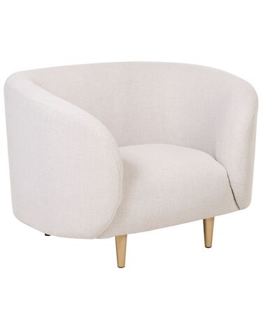 Armchair LOEN Fabric Light Beige