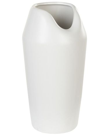 Dekovase APAMEA Steinzeug 33 cm Weiß