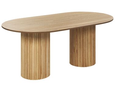 Esstisch SHERIDAN Naturfarbene Esche 180 cm 100 cm