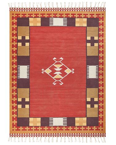 Teppich PARAKAR Bunt 160 x 230 cm Baumwolle Kelim