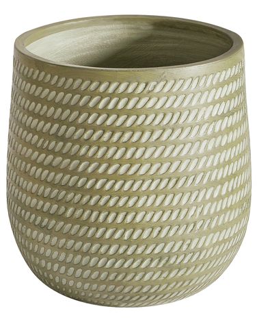 Blumenkübel LIVADIA 39 cm Olivgrün