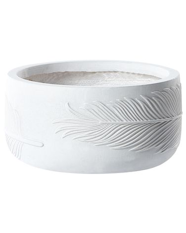 Blumenkübel FTERO 25 cm Cremeweiß