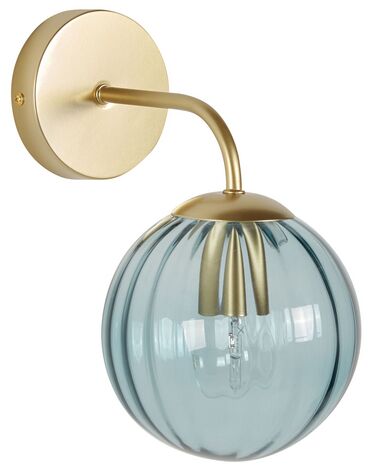 Wall Lamp BOOMI Blue Metal