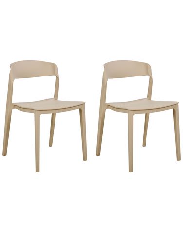 Esszimmerstuhl 2er Set SOMERS Beige
