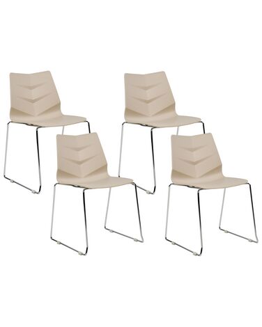 Esszimmerstuhl 4er Set HARTLEY Beige