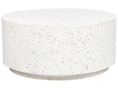 Coffee Table TREZZO 90 cm 90 cm Terrazzo Effect Off-White