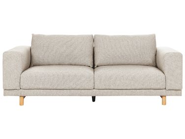 Sofa 3 Seater NIVALA Fabric Light Beige