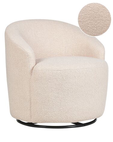 Drehsessel DAVIK Bouclé Beige