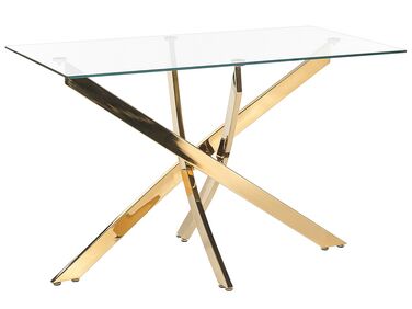 Esstisch MARAMO Gold 120 cm 70 cm Sicherheitsglas