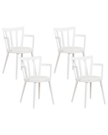 Esszimmerstuhl 4er Set MORILL Weiß