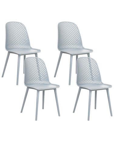 Esszimmerstuhl 4er Set EMORY Hellblau