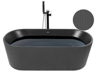 Freistehende Badewanne GOCTA 169 x 80 cm Schwarz